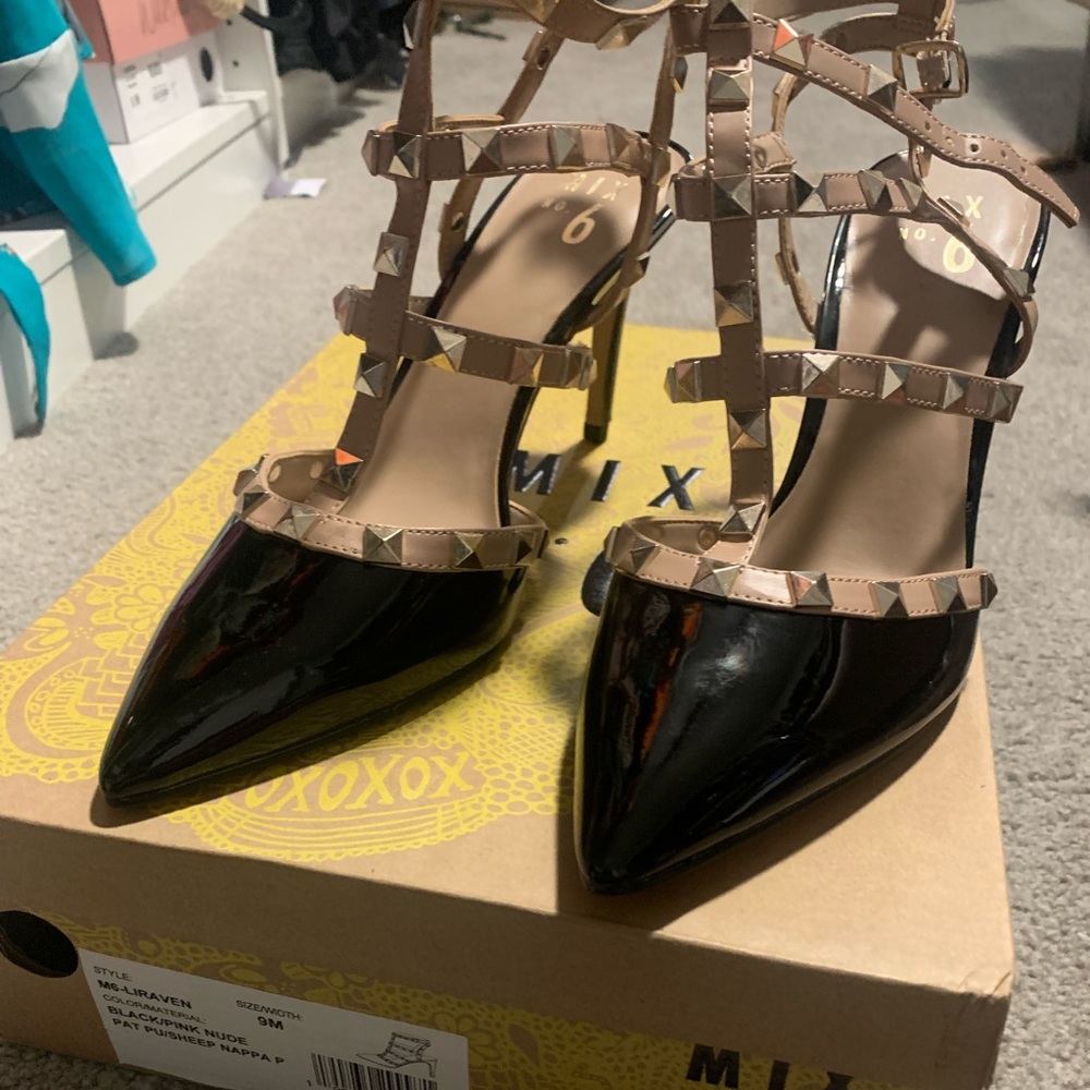Brand new studded heels